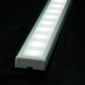 Profilé en aluminium led de 1 mètre complet à poser en saillie ou à encastrer