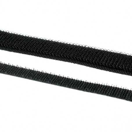 Kit Velcro noir avec partie crochet et partie velours élastique