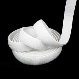 Bande Velcro élastique blanche de 20mm
