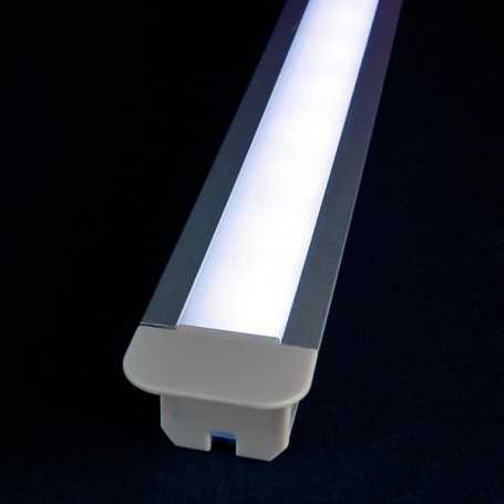 KIT profilé LED aluminium DEEP de 1m avec diffuseur givré