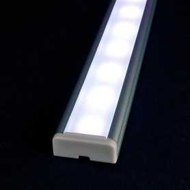 KIT profilé LED aluminium SURFACE L de 1m avec diffuseur givré