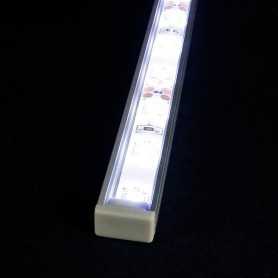 KIT profilé LED aluminium SLIM de 1m avec diffuseur transparent
