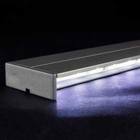 KIT profilé LED aluminium BACK de 1m avec diffuseur transparent