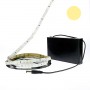 Kit bande LED blanc chaud 60LED/m IP20 5m avec boitier piles