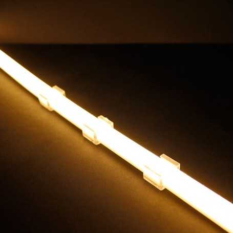 30 Pièces Clips De Fixation Pour Bande Lumineuse LED, Attache Ruban Led Neon Attache Guirlande Led Supports Neon Led En Plastique Avec Vis Blanc Pour Installation Interieure Et Ext 87709751