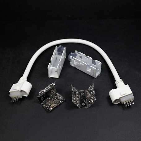 Raccord souple pour 2 néons led bulbe RGB