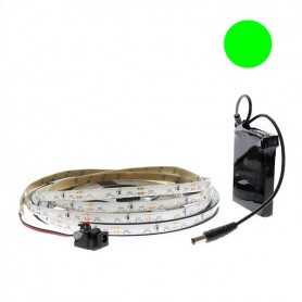 Ruban led side view de 2,5 m vert étanche et batterie rechargeable