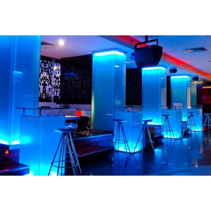 Kit bande LED blanc chaud 60LED/m IP20 5m avec batterie 1800mAh