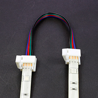 Connecteur rapide souple 2 bandes leds RGB étanches - tutoriel étape 1 tutoriel étape 1