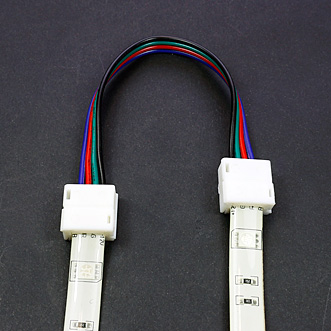 Connecteur rapide souple 2 bandes leds RGB étanches - tutoriel étape 2